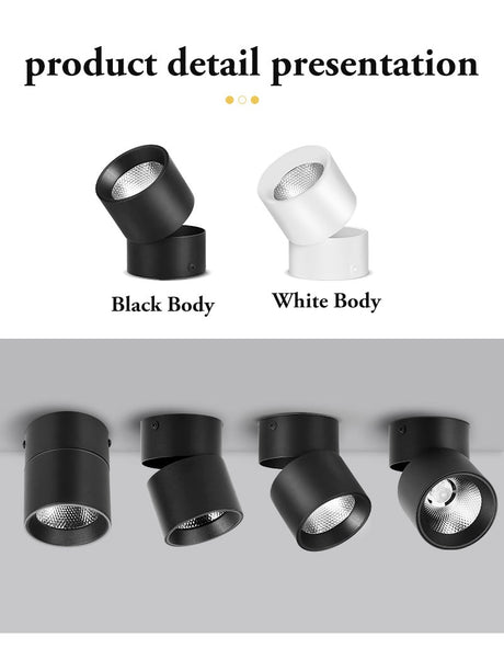 Surface Mounted Led Downlights Led Spot Light Lamp 220V 110V 5/10/15/25W Downlight Ceiling Spot Led Lighting Fixture for Home