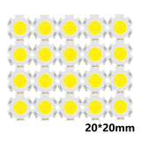 High Power 20pcs a Lot LED COB Light Bulb 20mm 3W 5W 7W 10W Use 250mA/300mA LED Source Chip Light Lamp SpotLight Downlight Lamps