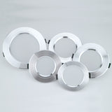 LED Downlight Silver Ultra Thin Aluminum  5W 9W 12W 15W 18W Down Light 220V 230V 240V Round Recessed Spot Lighting