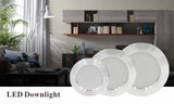 LED Downlight Silver Ultra Thin Aluminum  5W 9W 12W 15W 18W Down Light 220V 230V 240V Round Recessed Spot Lighting