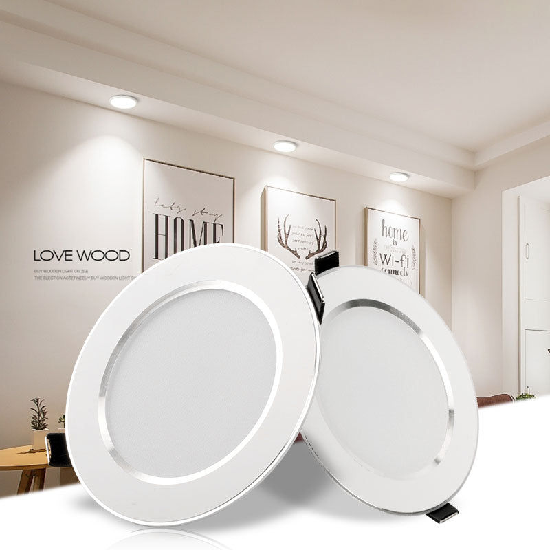 Led Downlight 3W 5W 7W 9W 12W 15W LED Ceiling Round Recessed Lamp 6Pcs 220V 230V LED Spot Light For Bathroom Kitchen