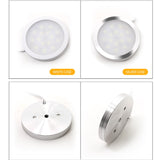 Cabinet spotlight household ultra-thin 8mm showcase surface mounted LED panel light DC12V kitchen furniture mini small downlight