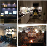 Cabinet spotlight household ultra-thin 8mm showcase surface mounted LED panel light DC12V kitchen furniture mini small downlight