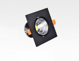 Square Dimmable Recessed COB LED Downlights  7W 9W 12W  LED Ceiling Spot Lights AC85-265V LED Ceiling Lamps Indoor Lighting