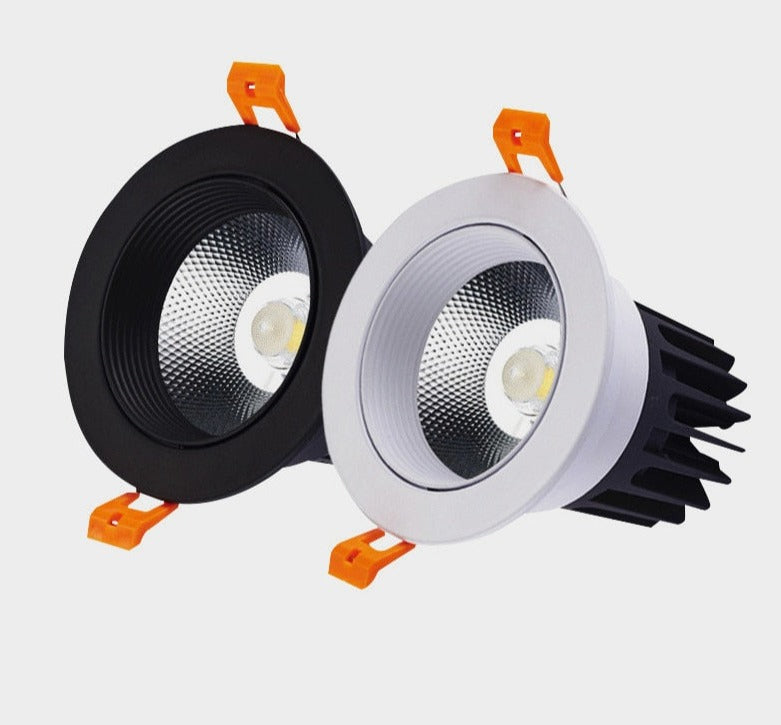 Recessed Dimmable Round Anti Glare COB LED Downlights 7W 9W 12W  LED Ceiling Spot Lights Background Lamps Indoor Lighting
