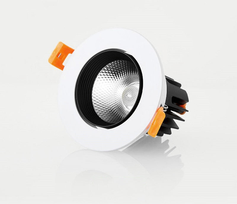 Recessed Dimmable Round Anti Glare COB LED Downlights 7W 9W 12W  LED Ceiling Spot Lights Background Lamps Indoor Lighting