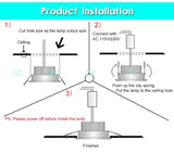 LED Mini ceiling 110V 220V COB spot light lamp dimmable 3W mini LED downlight white, black, led Ceiling Recessed Lamp