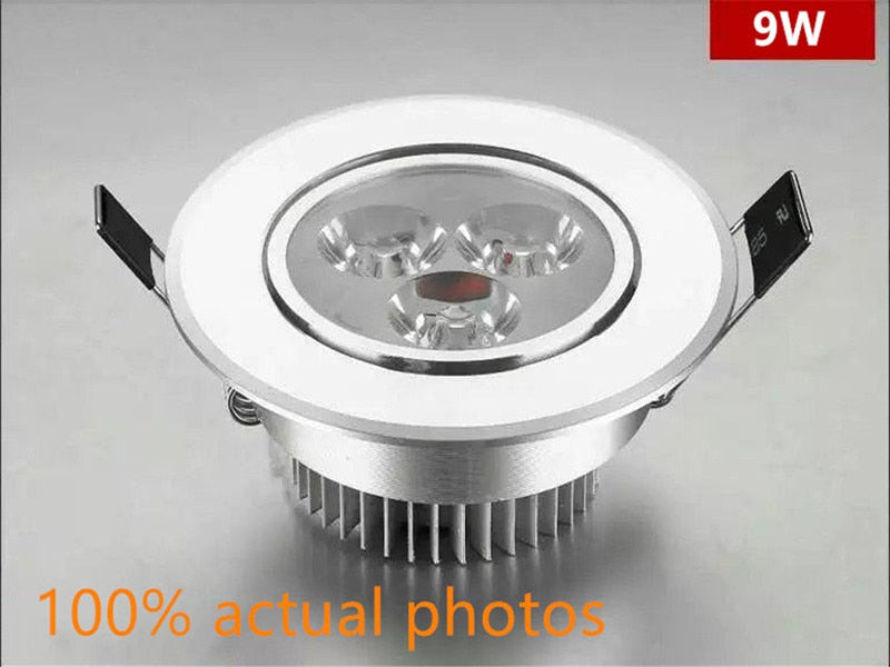LED Spot LED Downlight Dimmable Bright Recessed 6W 9W 12W 15W 21W LED Spot light decoration Ceiling Lamp AC 110V 220V AC85-26V