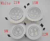 LED Spot LED Downlight Dimmable Bright Recessed 6W 9W 12W 15W 21W LED Spot light decoration Ceiling Lamp AC 110V 220V AC85-26V