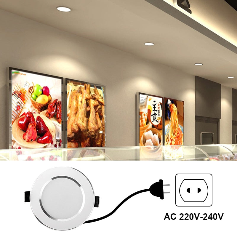 LED Downlight 10Pcs 3W 5W 7W 9W 12W 15W Recessed Round LED Ceiling Light Lamp 220V 240V Indoor Lighting Warm White Cold White