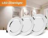 LED Downlight 10Pcs 3W 5W 7W 9W 12W 15W Recessed Round LED Ceiling Light Lamp 220V 240V Indoor Lighting Warm White Cold White
