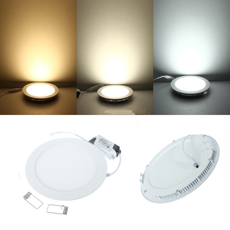 Ultra thin AC/DC 12V 24V led downlight 3W 4W 6W 9W 12W 15W 25W round led ceiling recessed decoration house