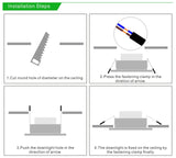 LED Downlight 5W 9W 12W 15W 18W Round Gold Recessed Lamp 220V 230V 240V Led Bulb Bedroom Kitchen Indoor LED Spot Lighting