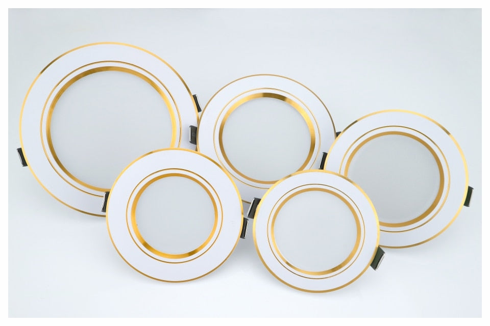 Led Downlight 6pcs/lot 220v Ceiling Light 5W 9W 12W Recessed Down light Round Led Panel Light 15W 18W Spotlight Indoor Lighting