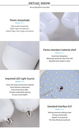 KARWEN Lampada LED Bulb E27 No Flicker LED Lamp 5W 10W 15W 20W 30W Bomlillas LED Ampoule Blub 220V For Indoor Home Table Lamp