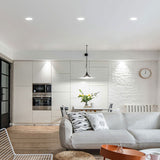 LED Recessed Spotlight Lamp Angle Adjustable Home Spotlight 75mm Hole Ceiling Downlight Minimalist Living Room Background Wall