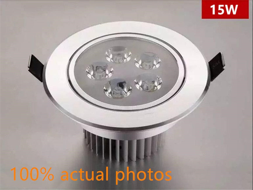 LED round Dimmable Led downlight light Ceiling Spot Light 6w 9w 12w 15w 21w AC110-220V ceiling recessed Lights Indoor Lighting