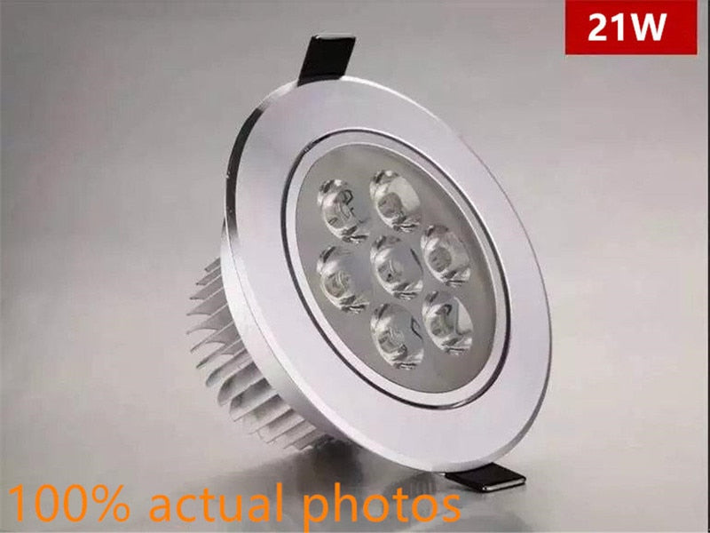 LED round Dimmable Led downlight light Ceiling Spot Light 6w 9w 12w 15w 21w AC110-220V ceiling recessed Lights Indoor Lighting