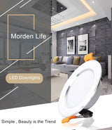 LED Downlight 12W 9W 7W 5W Recessed LED Ceiling Lamp AC 220V 230V Spot light led Indoor Lighting Warm White Cold White
