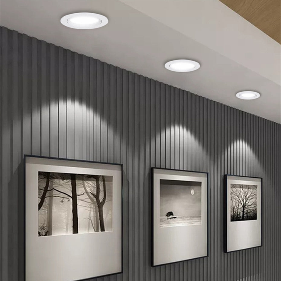 LED Downlight 12W 9W 7W 5W Recessed LED Ceiling Lamp AC 220V 230V Spot light led Indoor Lighting Warm White Cold White