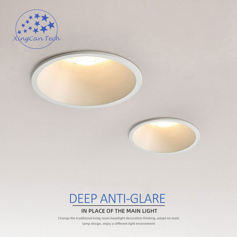 LED Downlight 7w 12w 15w Round Recessed Lamp Anti Glare Led Bulb Bedroom Kitchen Living Room Indoor LED Spot Lighting