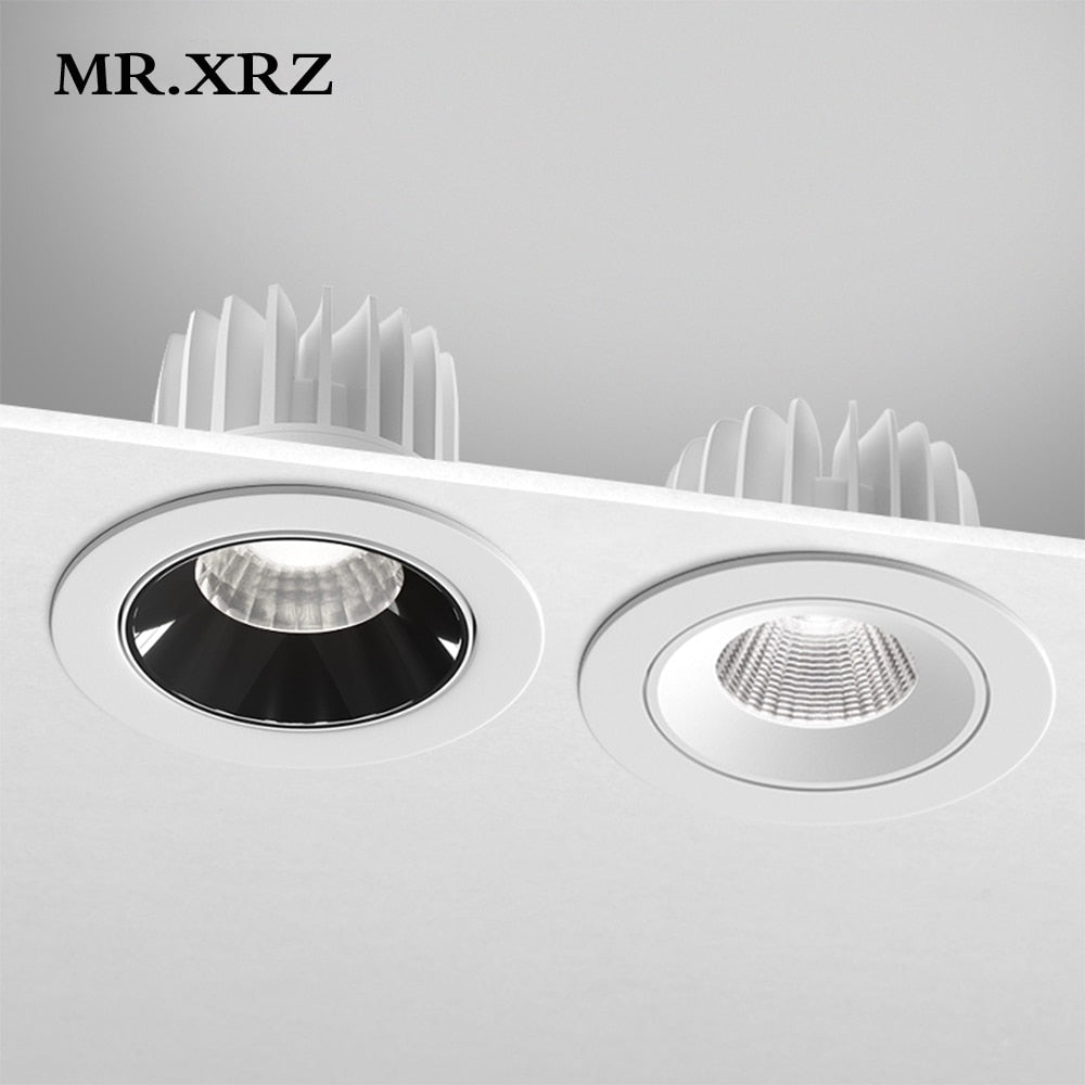 MR.XRZ 7W 10W Recessed Round COB Led Downlights Adjustable Anti Dazzle Ceiling Spot Lights Lamp For Indoor Bedroom