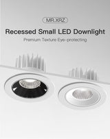 MR.XRZ 7W 10W Recessed Round COB Led Downlights Adjustable Anti Dazzle Ceiling Spot Lights Lamp For Indoor Bedroom