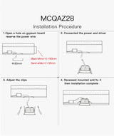 MR.XRZ 7W 10W Recessed Round COB Led Downlights Adjustable Anti Dazzle Ceiling Spot Lights Lamp For Indoor Bedroom