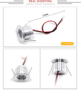 Bathroom ceiling spotlight IP65 outdoor waterproof embedded cabinet round LED light focus DC12V mini small downlight spotlight