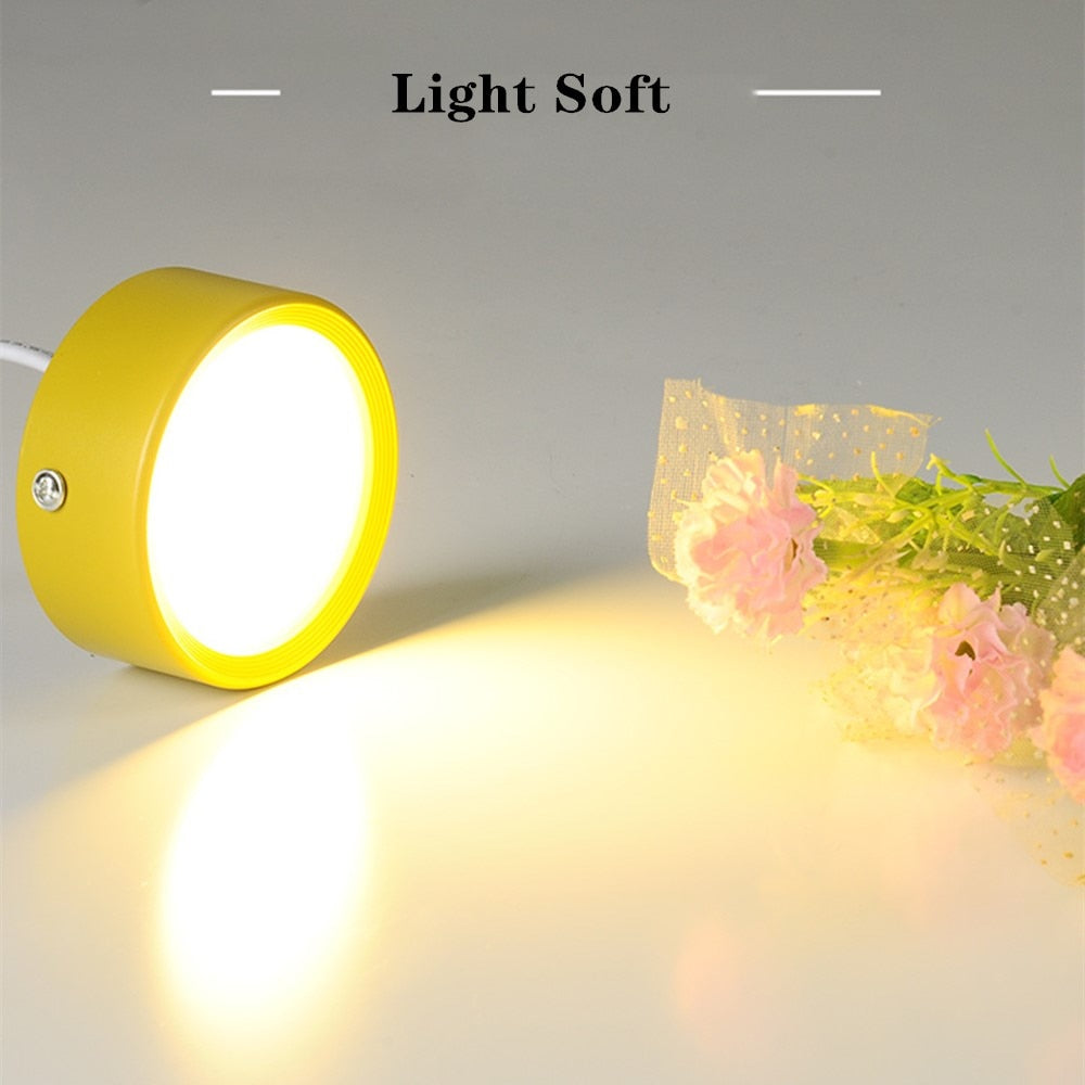 Surface Mounted Ceiling Downlight 220V colorful downlight led lights 3W 5W 7W 9W led spot lights Ceiling Fixtures Lighting