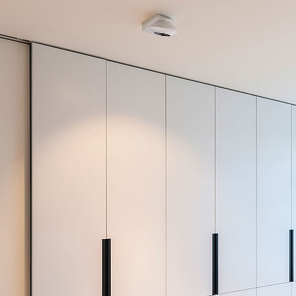 12W Adjustable COB Led Downlights Surface Mounted Flexible Ceiling Spots Lights Nordic Lamps For Home Indoor Study Room