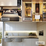 Motion Sensor LED Under Cabinet Light USB Led Strips Flexible PIR Night Light Smart LED Lamp Kitchen Bedroom downlights Lighting