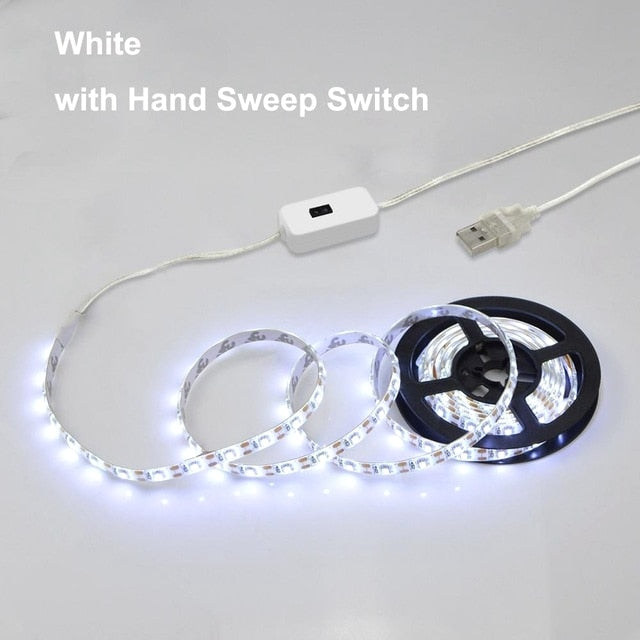 Motion Sensor LED Under Cabinet Light USB Led Strips Flexible PIR Night Light Smart LED Lamp Kitchen Bedroom downlights Lighting