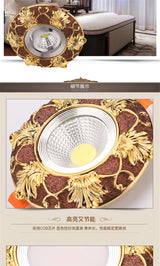 DBF Stretchable Recessed Ceiling Downlight 7W 10W 12W Black/White 360 Degree Rotatable 3000K/4000K/6000K Ceiling Spot Light