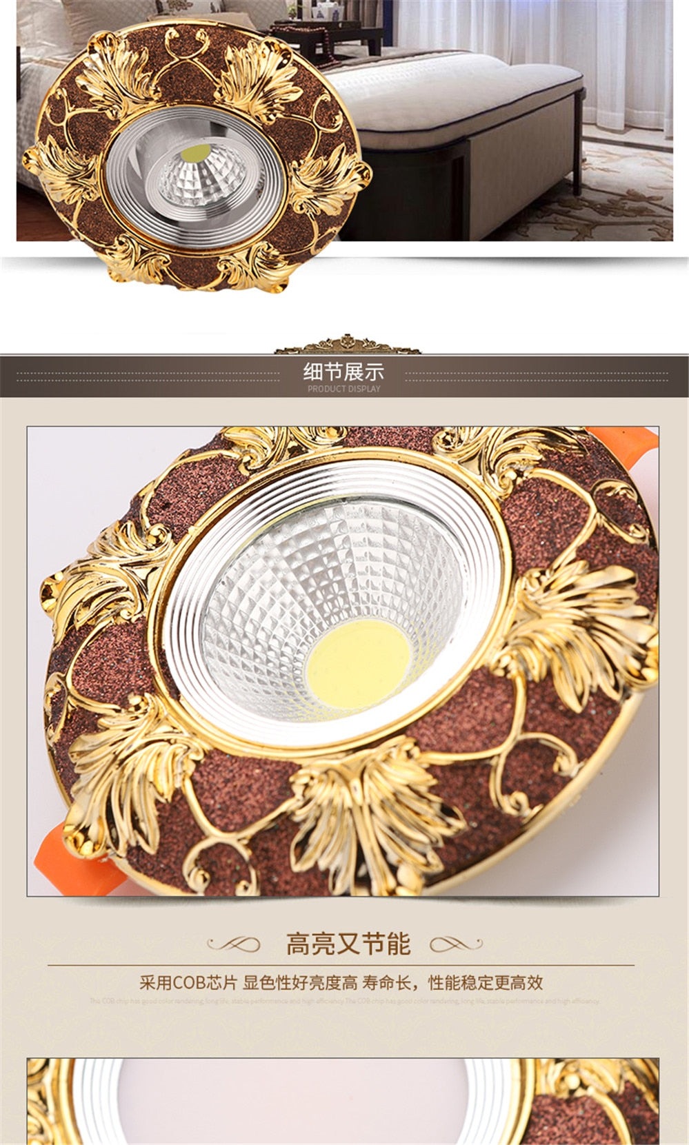 DBF Stretchable Recessed Ceiling Downlight 7W 10W 12W Black/White 360 Degree Rotatable 3000K/4000K/6000K Ceiling Spot Light