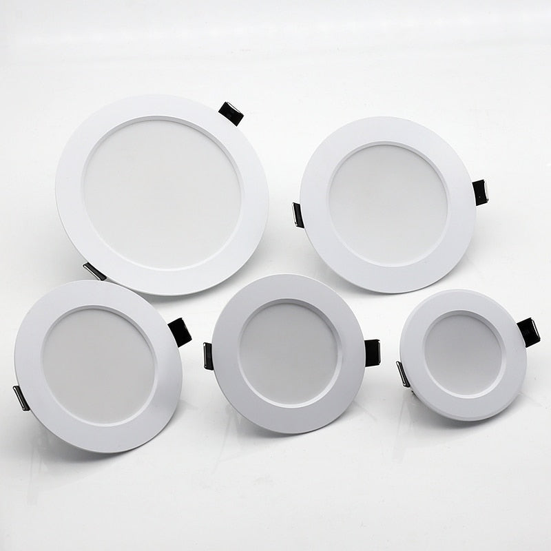 LED Downlight 18W 15W 12W 9W 7W Round Recessed Lamp AC 220V Led Down Light 240V Home Decor Bedroom Kitchen Indoor Spot Lighting