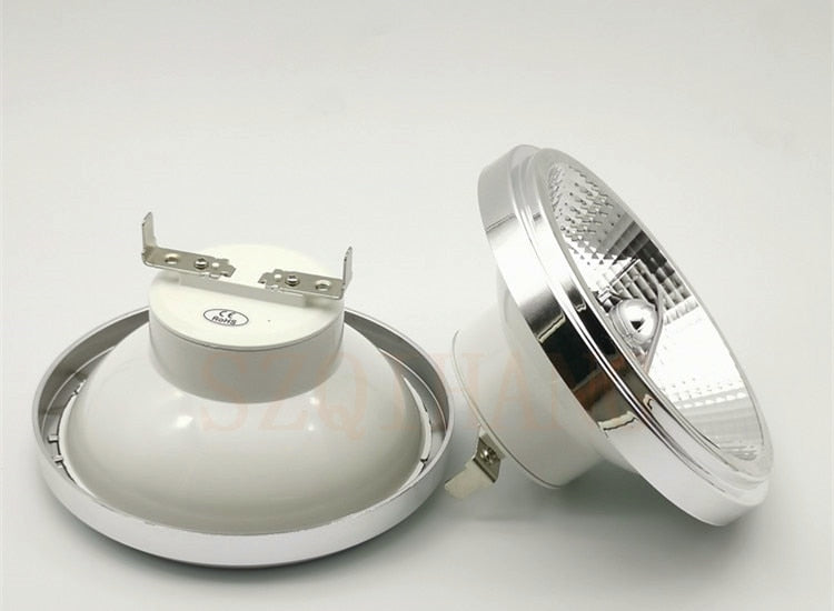 Dimmable LED AR111 Lamp 15W 220V 12V GU10 G53 Base Substitute Halogen Lamps LED Downlight ES111 Bulbs COB Spotlight Warm White