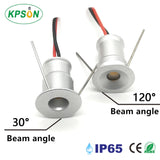 LED Spotlight 12V 1W Recessed Ceiling Light Kitchen Stairs Closet Lamp Hallway Showcase Light Cabinet Downlight IP65 with Driver