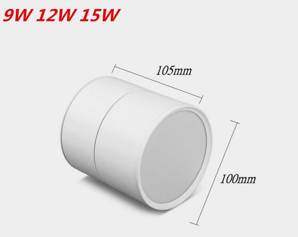 Folding Dimmable LED Downlights 9W 12W 15W LED Ceiling Spot Lights AC110-240V LED Ceiling Lamps Warm Cold White Indoor Lighting