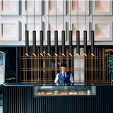 DBF Black/White Long Tube Wire Hanging COB Ceiling LED Spot Light Dimmable 7W 3000K/4000K/6000K Surface Mounted Downlight AC220