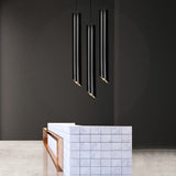 DBF Black/White Long Tube Wire Hanging COB Ceiling LED Spot Light Dimmable 7W 3000K/4000K/6000K Surface Mounted Downlight AC220