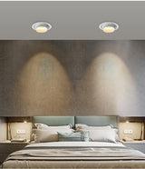 Retractable Led Downlight 15W 10W Recessed Round LED Ceiling Lamp AC 220V 110V For Bedroom Kitchen Indoor LED Spot Lighting