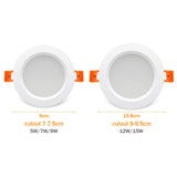 Waterproof LED Downlight 5W 12W 15W IP65 Waterproof Recessed lamp Spot Light AC220V 110V Outdoor Bathroom LED Spot Lighting