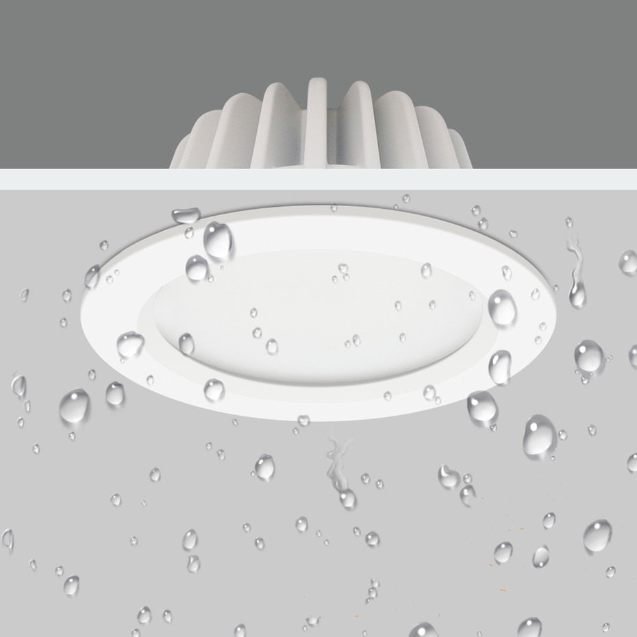 Waterproof LED Downlight 5W 12W 15W IP65 Waterproof Recessed lamp Spot Light AC220V 110V Outdoor Bathroom LED Spot Lighting