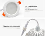 Waterproof LED Downlight 5W 12W 15W IP65 Waterproof Recessed lamp Spot Light AC220V 110V Outdoor Bathroom LED Spot Lighting