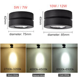 Foldable AC/DC 12V 24V Surface Mounted LED Downlight 5W 7W 10W 12W LED Bulb 360 Angle Rotatable 3000K/4000K/6000K LED Spot Light