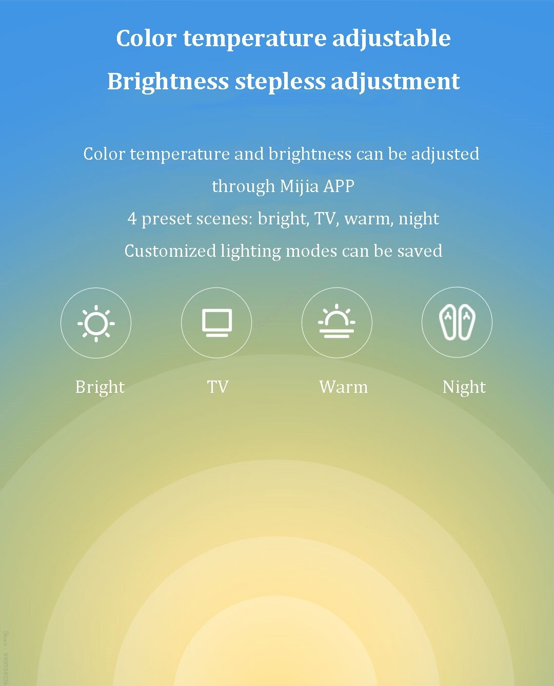 Smart LED Downlight Adjustable Brightness And Color Temperature Support Mi Home App Remote Control For Smart Home