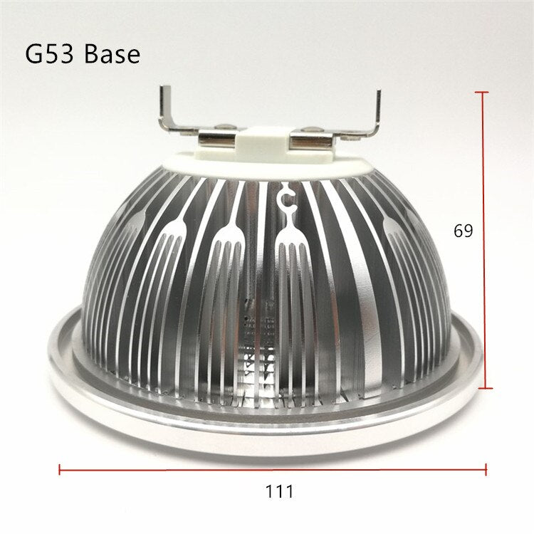 Dimmable  AR111 Lamp  Replace Halogen Lamp 10W 15W G53 GU10 Spot Light AC220V 12V ES111 Warm White Neutral White  LED Downlight