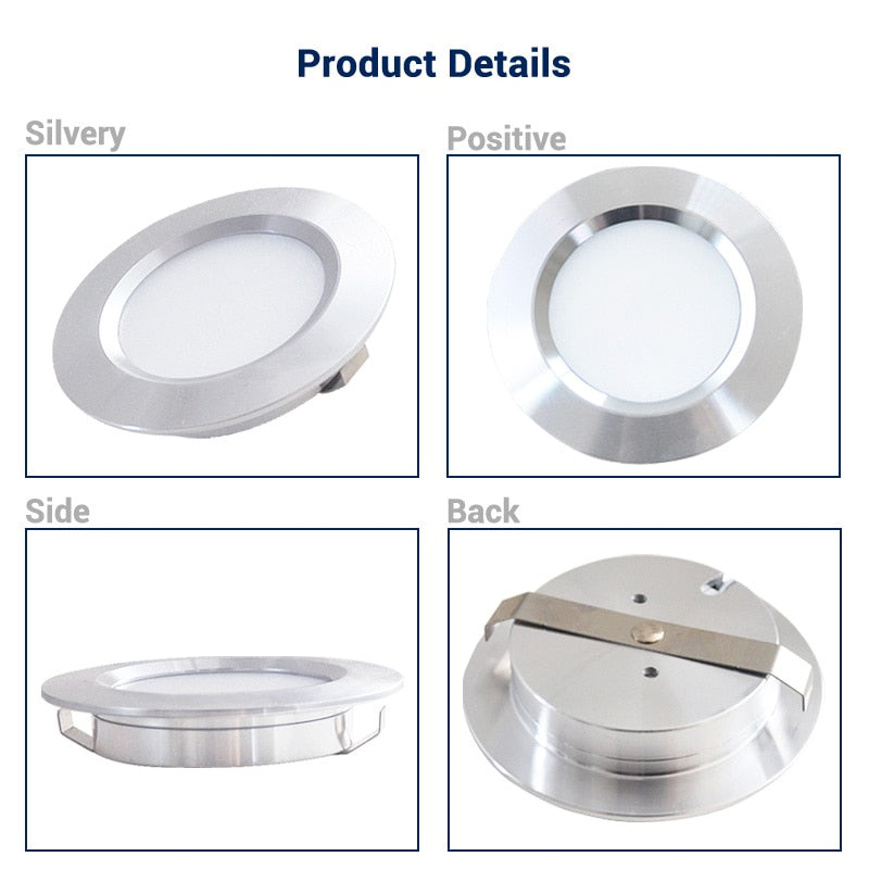 Mini Downlight LED Ultra-Thin 3W 5W 7W Embedded Small Spotlight Ceiling 12V Kitchen Bathroom Mirror Headlights Built in Spotligh