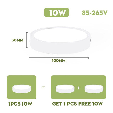 Round LED Panel Lights 15W 20W 30W 50W Downlight 220v LED Surface Ceiling Lamp For Kitchen Lighting